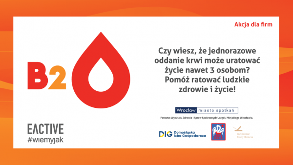 Włączamy się do akcji: “NASZA KREW POMAGA”