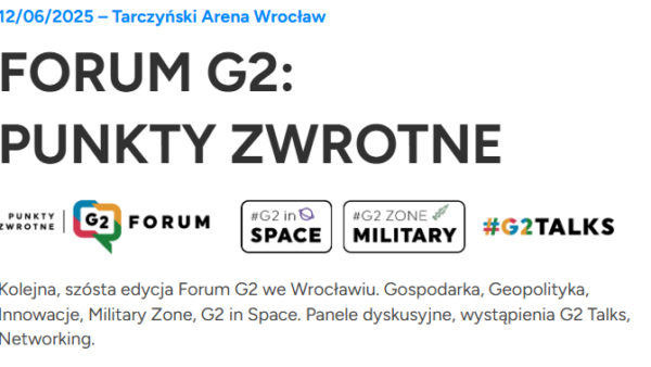 Zaproszenie na FORUM G2: PUNKTY ZWROTNE